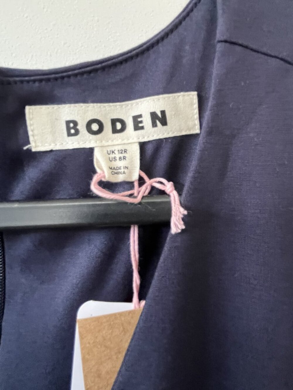 NWT Boden Bethany Ponte Navy Midi Dress, Size 8R - Picture 4 of 10